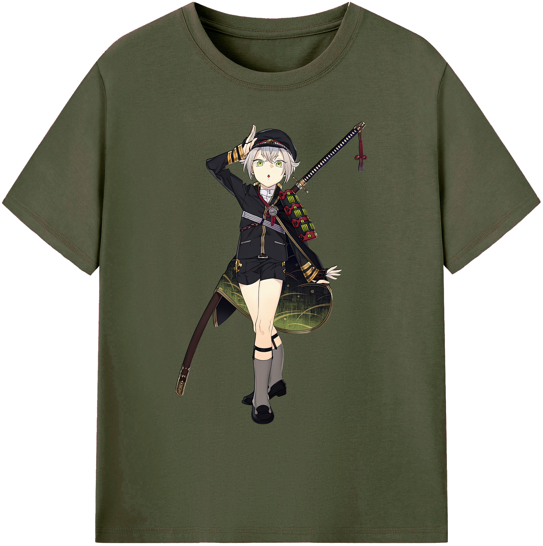 （画像用） 刀剣乱舞 Touken Ranbu 綿100％ メンズ半袖Tシャツ｜肌触りやわらか＆通気性